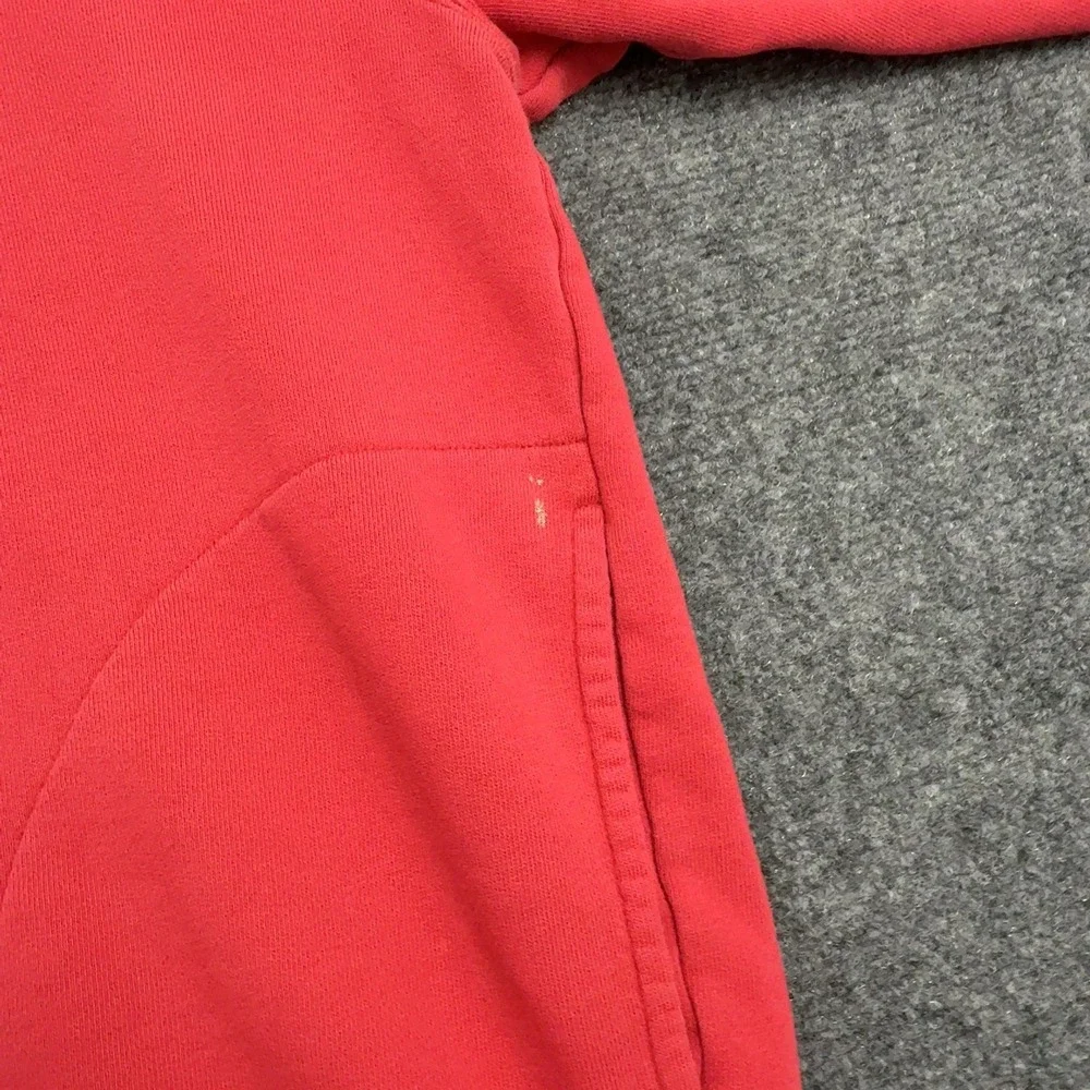Vintage Tommy Hilfiger Sweatshirt Men L Red Cotton Quarter Zip Outdoors Gorpcore